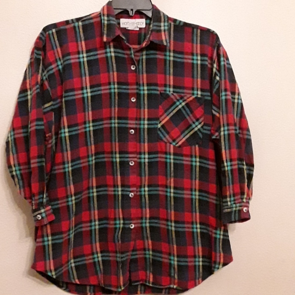 🍭5 for $25 Maternity top, flannel, Sz M